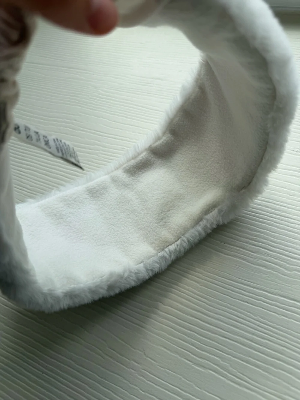 ALO Yoga White Faux Fur Ear Warms